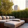 Private rooftop terrace with lounge furniture